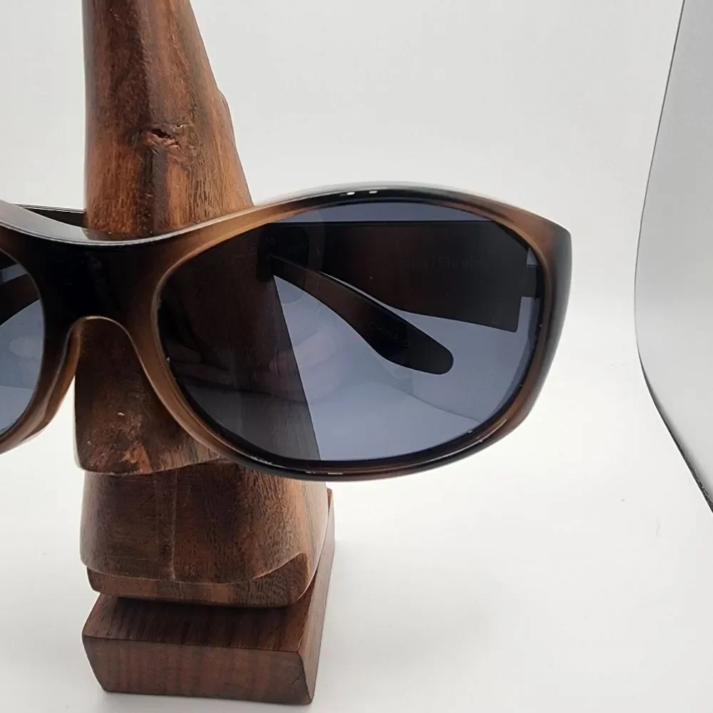 Solar Shield Brown & Black Polarized Sunglasses